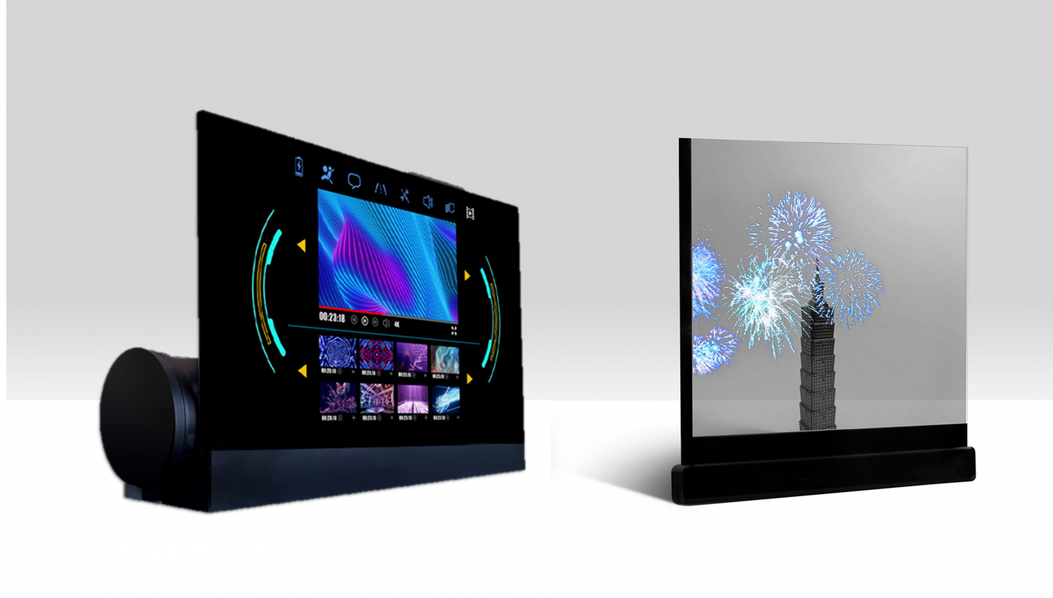 可卷式、折迭性、高透明